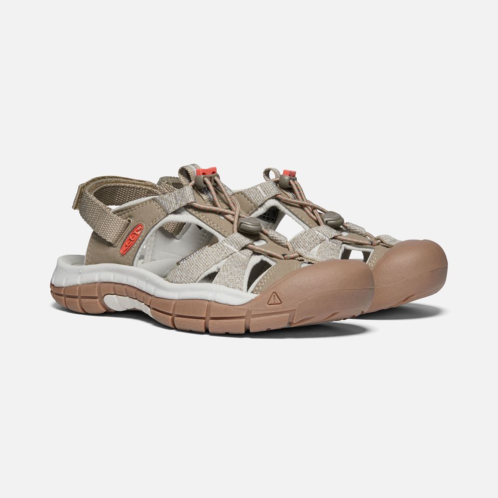 Sandalias Keen Mexico Beige/Coral - Mujer Ravine H2 - PI7492180